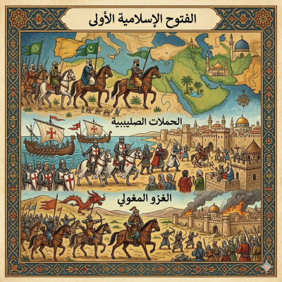 الوحدة الثانية  الحضارة الاسلامية الصف السادس